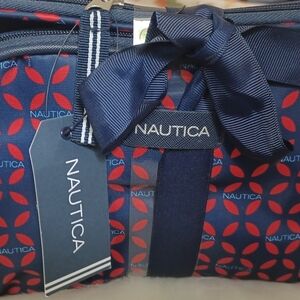 Nautica Blue and Red Patterned Bag